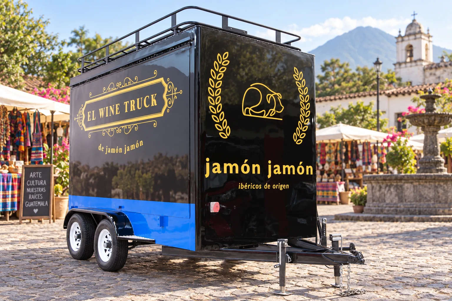 Tienda móvil de alimentos gourmet