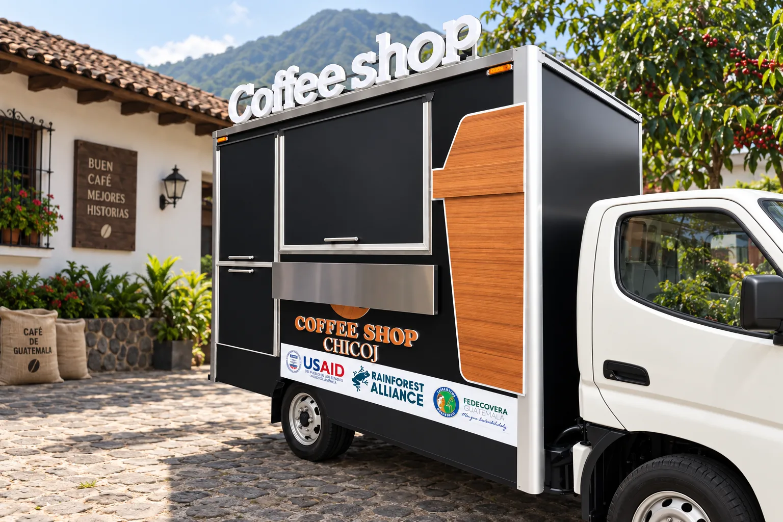 Tienda móvil de café